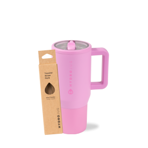 Bubblegum Traveler 20oz + Replacement Straw Pack